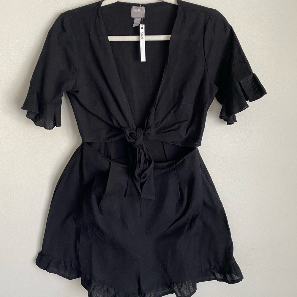 Romper with tie